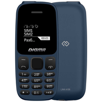 Телефон DIGMA Linx A106 RU, 2 SIM, синий