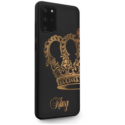 черный силиконовый чехол musthavecase для samsung galaxy a53 парный чехол корона king для самсунг галакси а53 Черный силиконовый чехол MustHaveCase для Samsung Galaxy S20+ Парный чехол корона King для Самсунг Галакси С20+