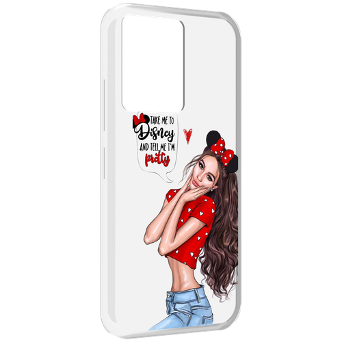 Чехол MyPads Девушка-Мини женский для Infinix Note 12 5G X671 / Note 12 Pro 5G задняя-панель-накладка-бампер
