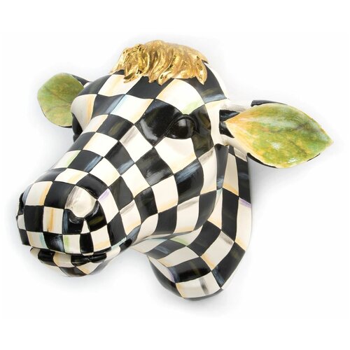 Украшение настенное «Теленок» Courtly Check 34704-009 от MacKenzie-Childs