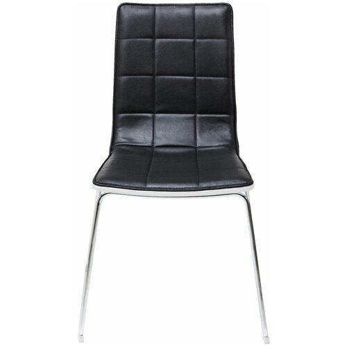 фото Kare стул high fidelity, коллекция "высокая точность" 42*90*55, сталь, дерево, пенополиуретан, искусственная кожа, черный