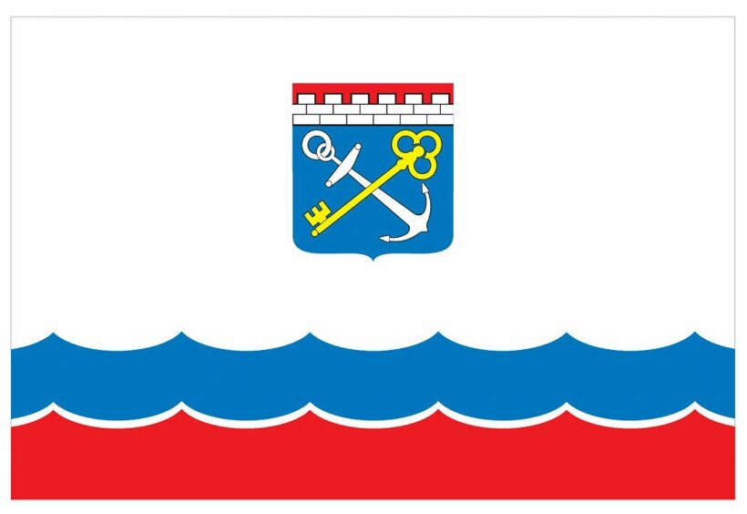 Подарки Флаг Ленинградской области из флажной сетки (135 х 90 см)