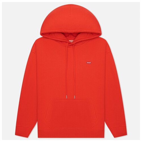 фото Женская толстовка levi's standard hoodie красный , размер l