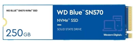 Внутренний SSD диск WD Blue SN570 250GB, M.2 (WDS250G3B0C)