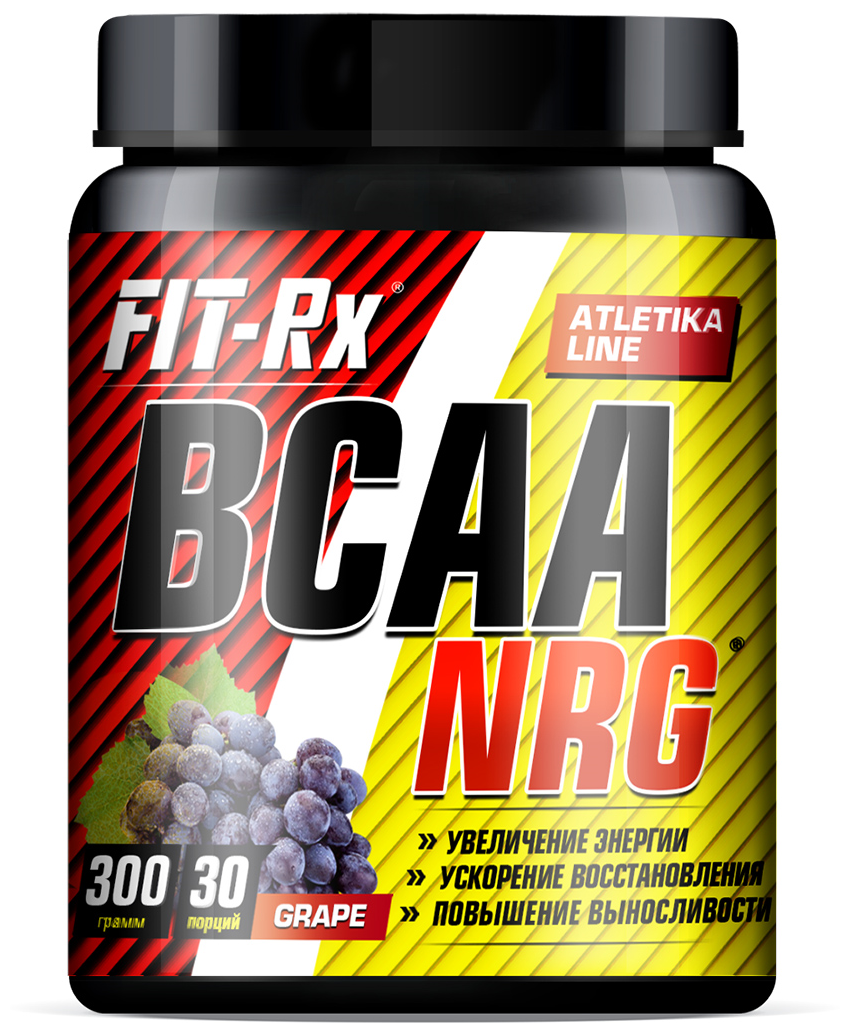 FIT-Rx Аминокислотный комплекс FIT-Rx NRG BCAA, 300 г, вкус: виноград