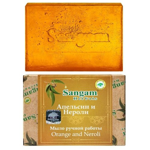Купить Мыло Сангам Апельсин и Нероли, 100 гр, Sangam Herbals