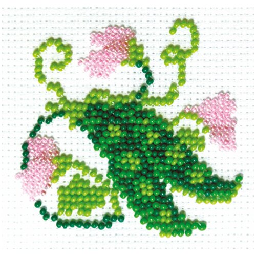 фото Набор для вышивания klart "горошек" 6x5 см