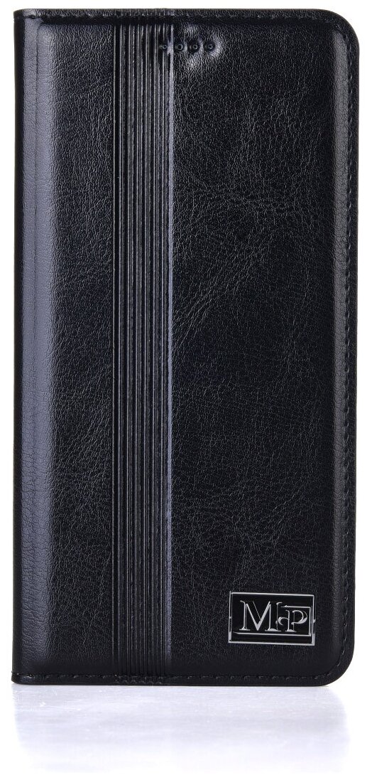 Чехол-книжка MyPads для Nokia XR20 из качественной натуральной мраморной кожи буйвола прошитый элегантной прострочкой черный с магнитной крышкой