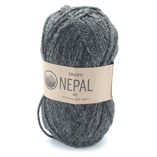 пряжа paris drops design col 60 Пряжа Drops Nepal Mix (0506 грифель) 5 шт.