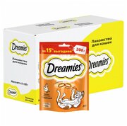 Лакомство для кошек Dreamies подушечки с курицей, 8 шт по 200 г