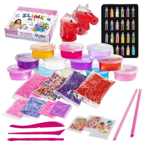 фото Слайм юнландия набор 14 цветов 663777