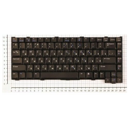 Клавиатура для ноутбука Dell Inspiron 1200 2200 Latitude 110L черная аккумулятор для dell inspiron 1000 1200 2200 latitude 110l g9812 squ 527