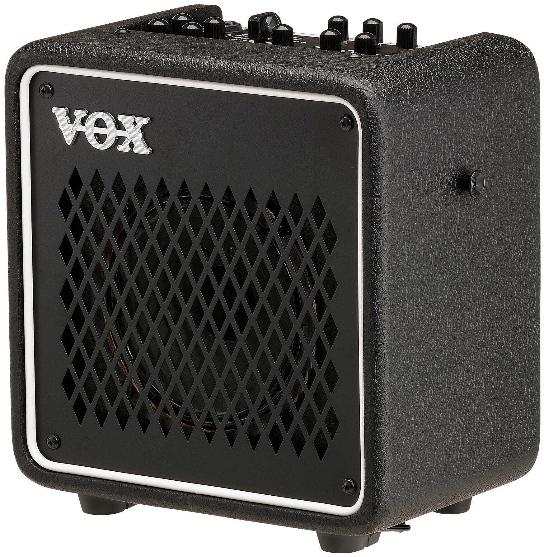 VOX Mini Go 10 портативный комбоусилитель, 10 Вт, цвет черный. 11 типов усилителей, 8 эффектов, 33 барабанных паттерна, вокодер,