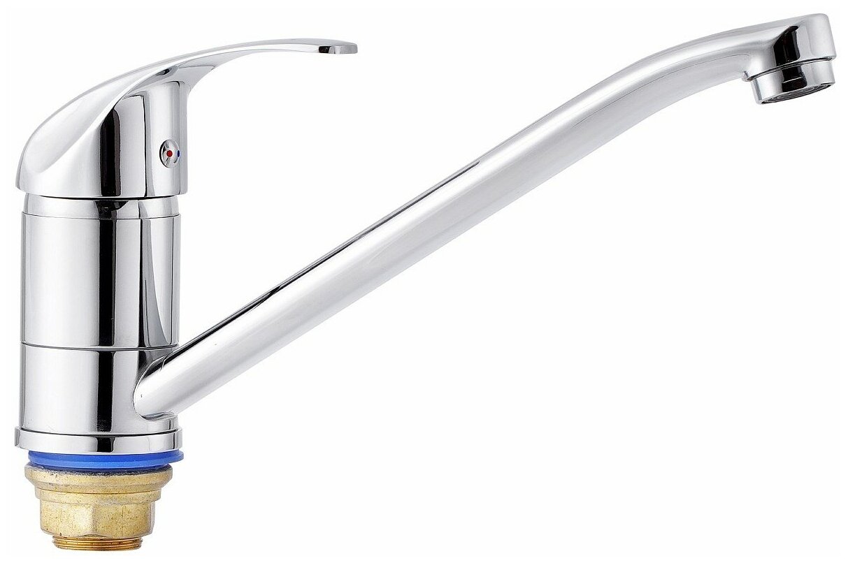 Смеситель для кухни 40к ПСМ-427-037 ProfECO тип см-моцба, см-умоцба, длин. пов. излив, п/гайку, хром