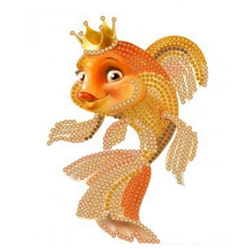 Золотая рыбка (рис. на сатене 12х10) 12х10 Конек 8107 12х10 Конек 8107)