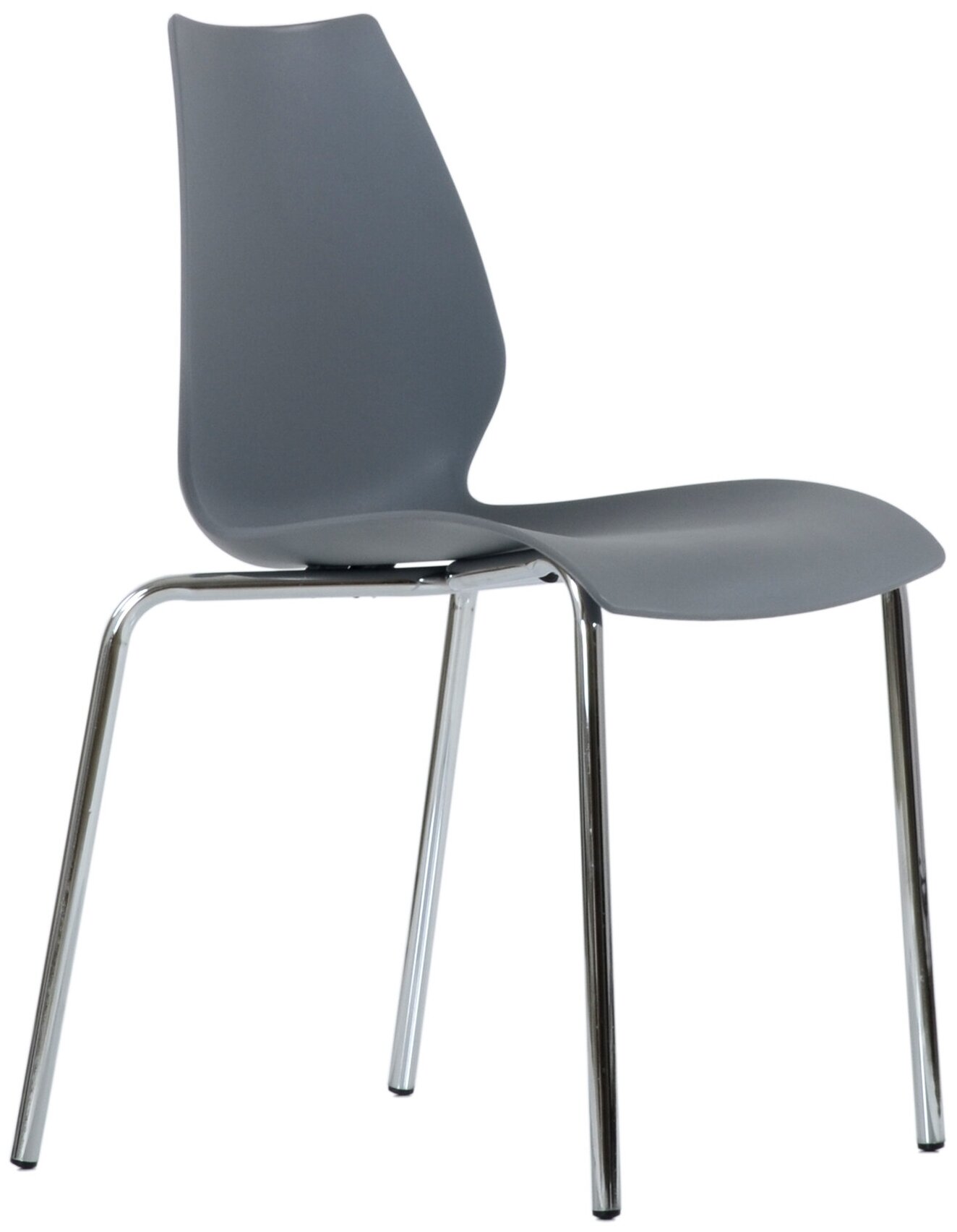 фото Стул Barneo N-234 Lili хром металл, стопируемый, серый
