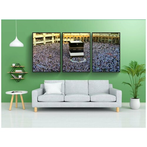 фото Набор модулных постеров для интерьера "мекка, ислам, религия" 60x90 см. в тубусе, без рамки lotsprints