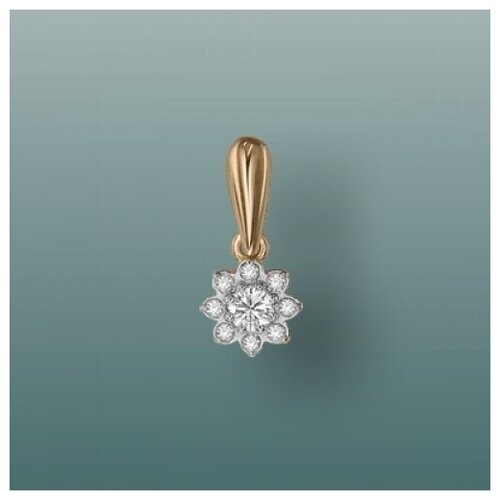 фото Platina jewelry подвеска из красного золота с бриллиантом 03-0042-00-101-1110-30