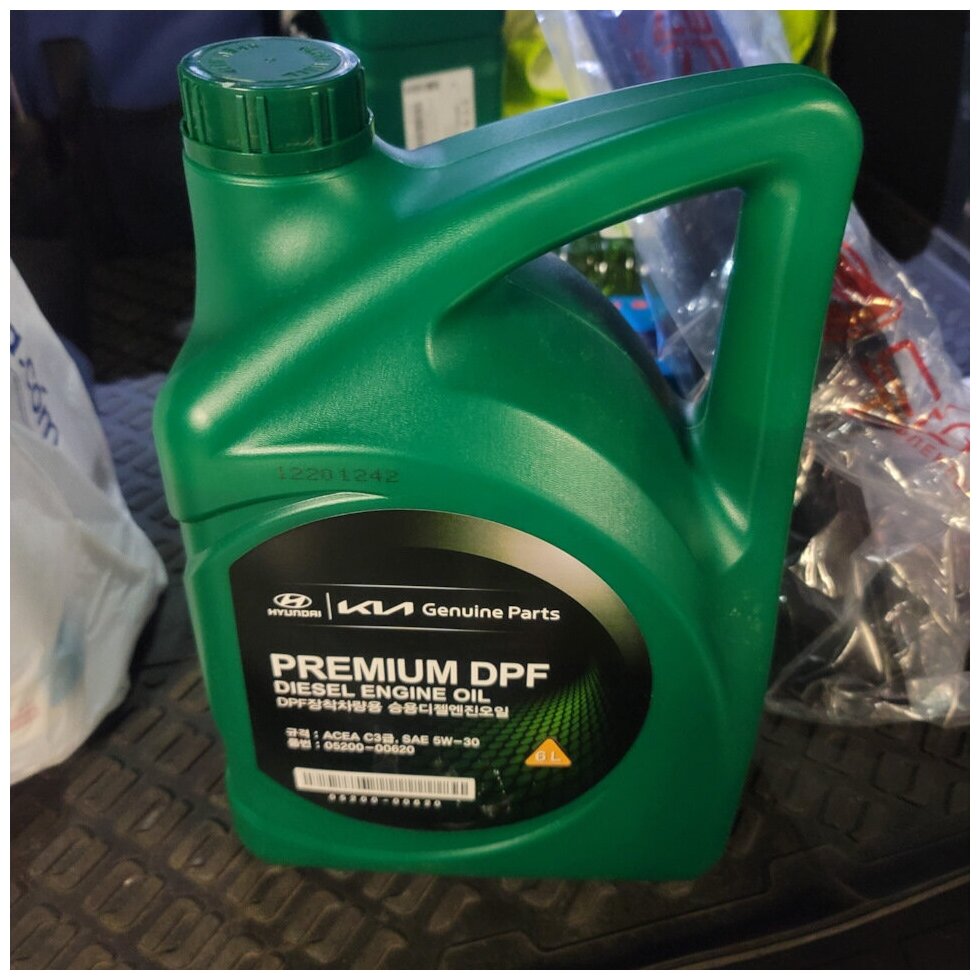 Полусинтетическое моторное масло MOBIS Premium DPF Diesel 5W-30, 6 л, 1 шт. - фотография № 17
