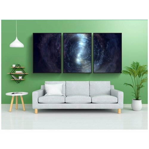 фото Набор модулных постеров для интерьера "фантазия, абстрактный, пространство" 60x90 см. в тубусе, без рамки lotsprints