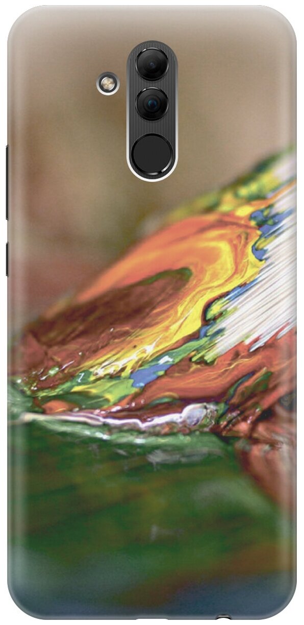 Силиконовый чехол на Huawei Mate 20 Lite / Хуавей Мейт 20 Лайт с принтом "Кисть и краска"