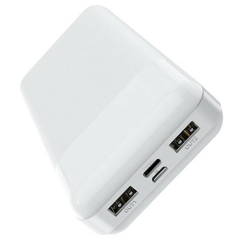 Внешний аккумулятор Hoco J72A 20000 мАч 2хUSB Micro-USB 2 А белый 242100₽