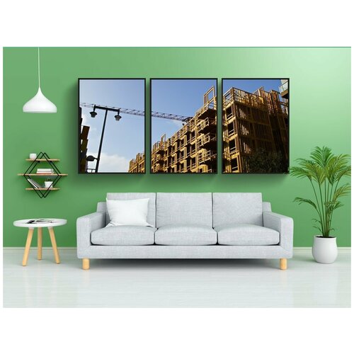 фото Набор модулных постеров для интерьера "строительство, архитектуры, бизнес" 60x90 см. в тубусе, без рамки lotsprints