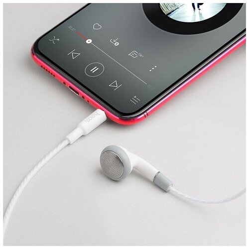 Проводной наушник 35мм M61 Nice tone в одно ухо с микрофоном белый 28600₽