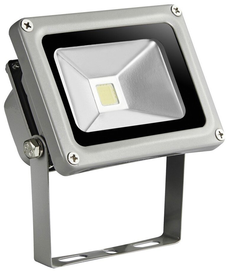 Светодиодный прожектор STANDART-10W-IP65-220V - Цвет свечения:Белый 5500-6000K. Комплект 2 штуки
