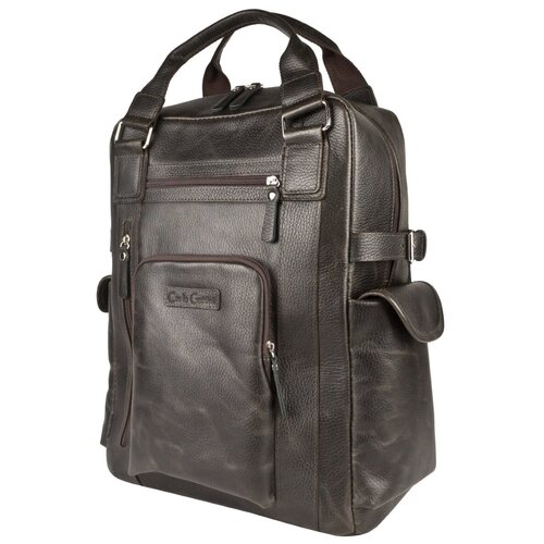 фото Мужской кожаный рюкзак carlo gattini corruda brown 3092-04