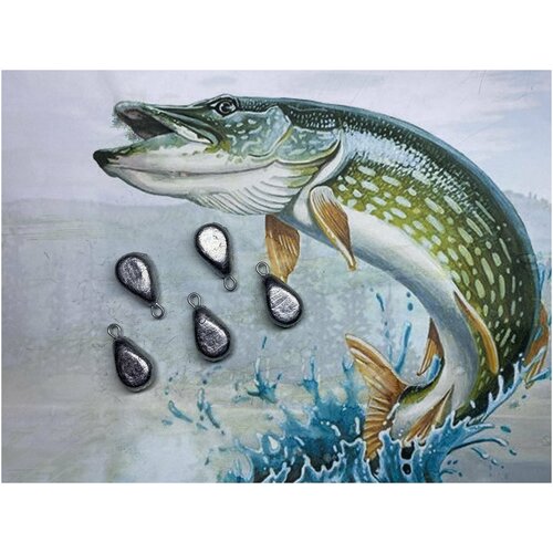 фото Груз капля с ушком 30гр 5шт bigdan