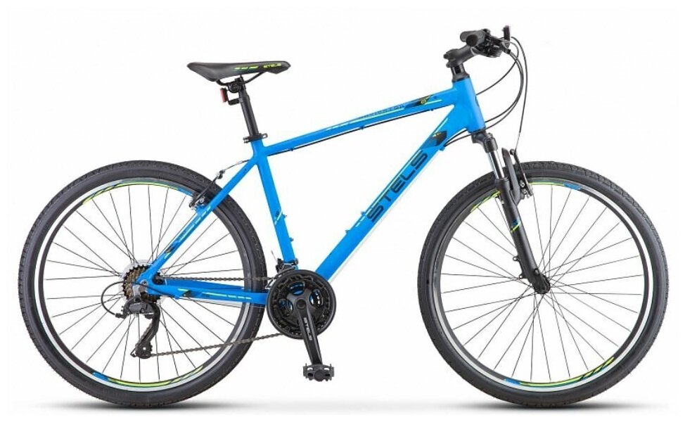 Велосипед горный STELS NAVIGATOR 590 V 26" 20" рама синий/салатовый