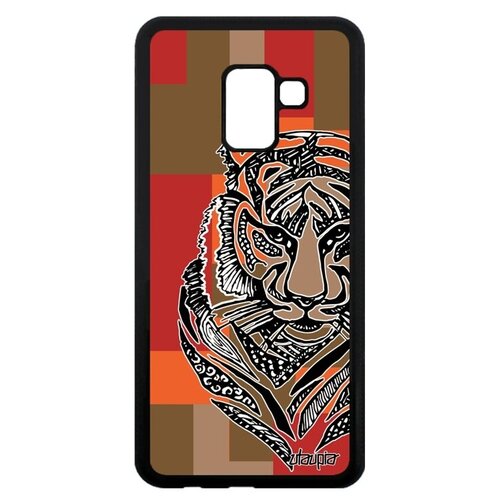 фото Ударопрочный чехол на телефон // samsung galaxy a8 2018 // "тигр" африка зверь, utaupia, цветной