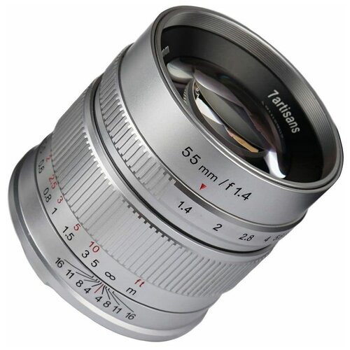 Объектив 7Artisans 55mm F14 Sony E Mount Серебро 799000₽