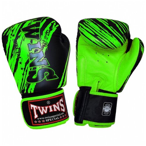 фото Twins боксерские перчатки снарядные twins ftbgl1f-tw2 fancy training bag gloves черно-зеленые