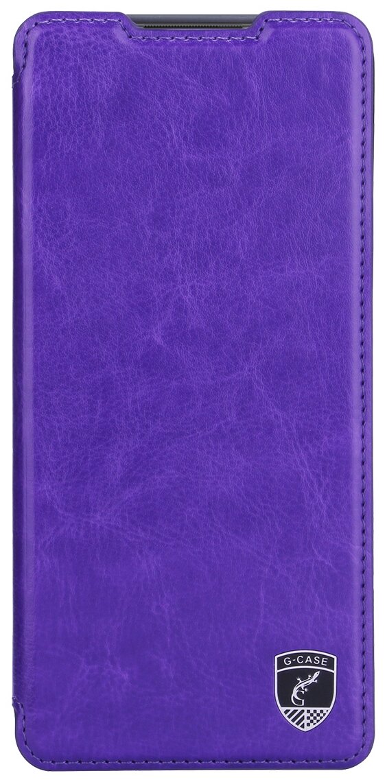 Чехол-книжка для Xiaomi Redmi Note 10 Pro / Note 10 Pro Max, G-Case Slim Premium, фиолетовый