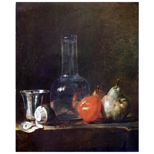          (Still Life with Glass Flask and F