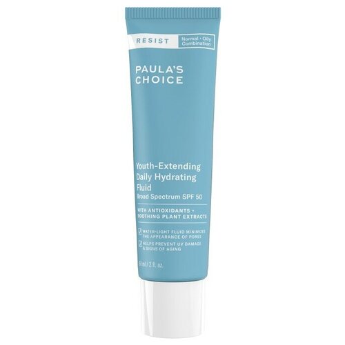 Антивозрастной увлажняющий крем с SPF и антиоксидантами Paula's Choice RESIST YOUTH-EXTENDING DAILY MATTIFYING FLUID SPF 50, 60 мл