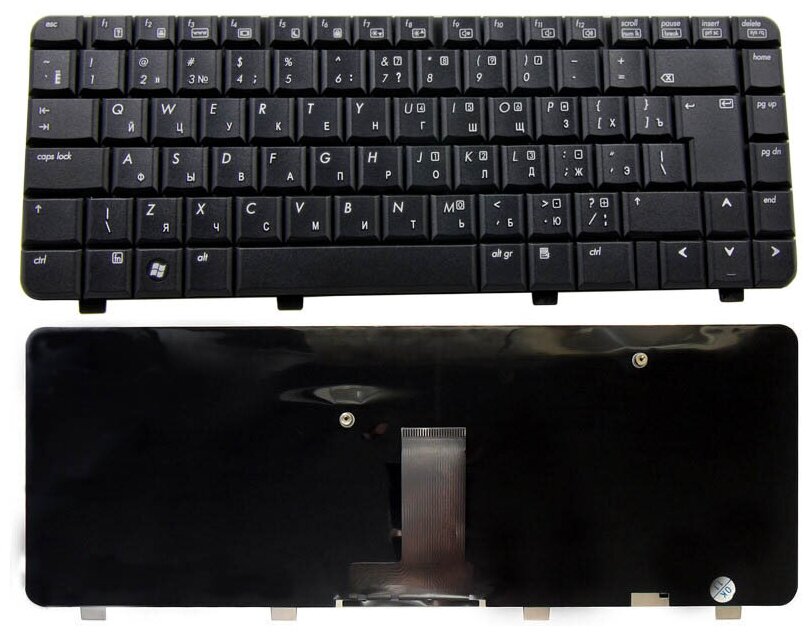 Клавиатура для ноутбука HP Compaq PK1301J0300 черная без рамки