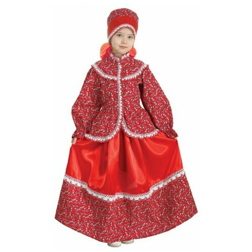 фото Костюм народный забава детский сималенд 134 см (головной убор, блуза, юбка) сима-ленд