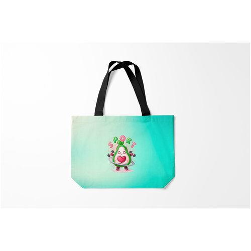 фото Сумка-шоппер / 46х35 см / популярные иллюстрации / фрукты sport burnettie