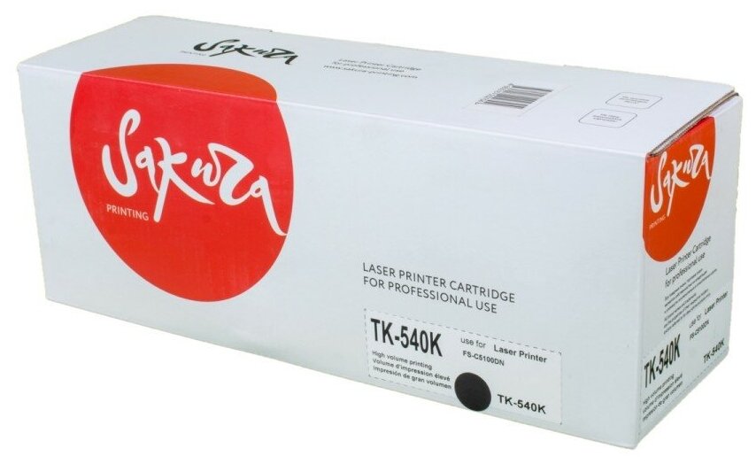 Картридж TK540K (1T02HL0EU0) для Kyocera Mita, лазерный, черный, 5000 страниц, Sakura