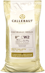 Шоколад Callebaut CW2 белый, каллеты, 10000 г