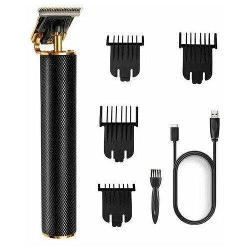 Профессиональный триммер для бороды волос и окантовки PRO MAX Машинка для окантовки 4 насадки черный 148900₽