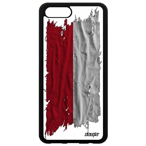 фото Чехол для телефона honor v10 / view 10, "флаг монако на ткани" государственный патриот utaupia