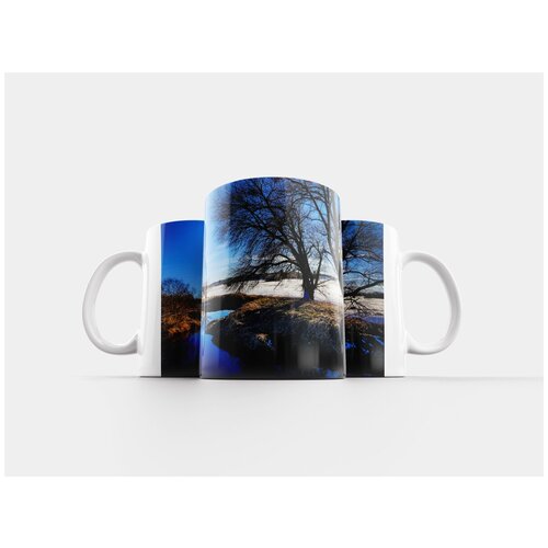 фото Кружка "зима, ручей, снег" 320 мл lotsprints