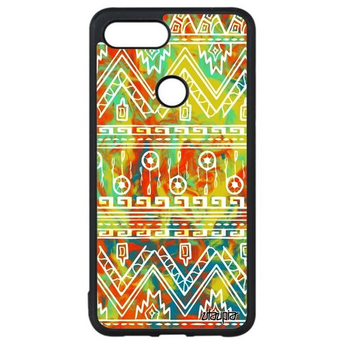 фото Необычный чехол на // xiaomi mi 8 lite // "ацтекские мотивы" геометрический этнический, utaupia, светло-зеленый