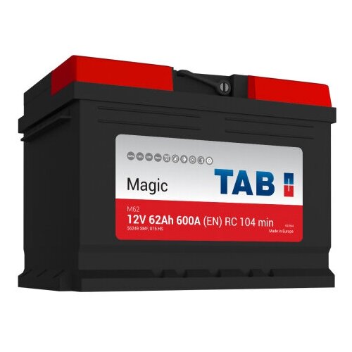 фото Аккумулятор tab magic 62 a/h (низкий)