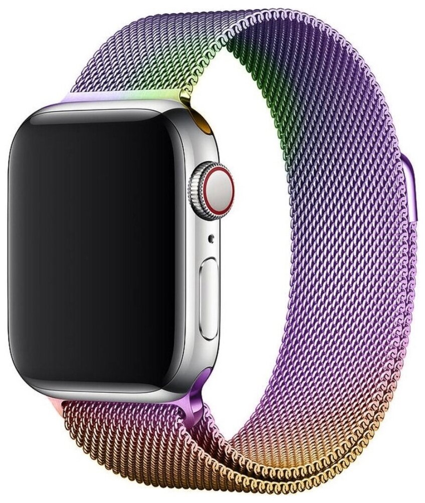 Ремешок для Apple Watch 42/44/45 мм миланская петля разноцветный