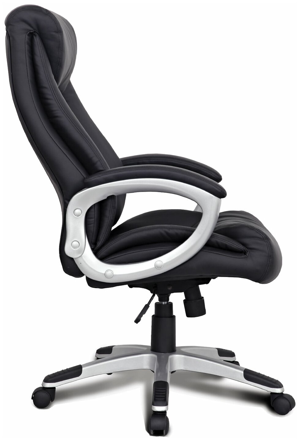 Кресло из натуральной кожи BRABIX «Grand EX-500», черное, 530861 - фотография № 3